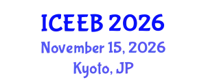 International Conference on Ecology and Environmental Biology (ICEEB) November 15, 2026 - Kyoto, Japan