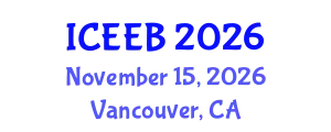 International Conference on Ecology and Environmental Biology (ICEEB) November 15, 2026 - Vancouver, Canada