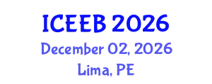 International Conference on Ecology and Environmental Biology (ICEEB) December 02, 2026 - Lima, Peru