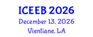 International Conference on Ecology and Environmental Biology (ICEEB) December 13, 2026 - Vientiane, Laos