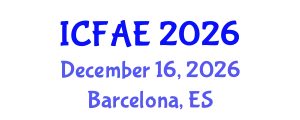 International Conference on Financial and Actuarial Engineering (ICFAE) December 16, 2026 - Barcelona, Spain