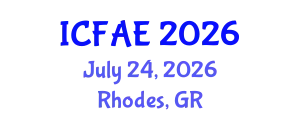 International Conference on Financial and Actuarial Engineering (ICFAE) July 24, 2026 - Rhodes, Greece
