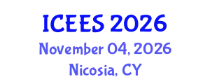 International Conference on Energy and Environmental Sciences (ICEES) November 04, 2026 - Nicosia, Cyprus