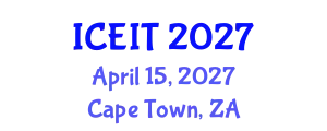 International Conference on Educational and Instructional Technology (ICEIT) April 15, 2027 - Cape Town, South Africa