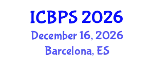 International Conference on Biochemistry and Pharmaceutical Sciences (ICBPS) December 16, 2026 - Barcelona, Spain