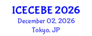 International Conference on Electrical, Computer, Electronics and Biomedical Engineering (ICECEBE) December 02, 2026 - Tokyo, Japan