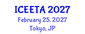 International Conference on Electrical Engineering: Theory and Application (ICEETA) February 25, 2027 - Tokyo, Japan