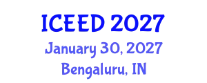International Conference on Energy, Environment and Development (ICEED) January 30, 2027 - Bengaluru, India