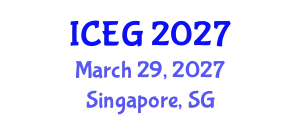 International Conference on Engineering Geology (ICEG) March 29, 2027 - Singapore, Singapore