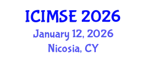 International Conference on Information Management Systems Engineering (ICIMSE) January 12, 2026 - Nicosia, Cyprus