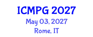 International Conference on Mineralogy, Petrology, and Geochemistry (ICMPG) May 03, 2027 - Rome, Italy
