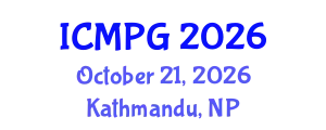 International Conference on Mineralogy, Petrology, and Geochemistry (ICMPG) October 21, 2026 - Kathmandu, Nepal