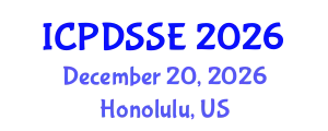 International Conference on Parallel, Distributed Systems and Software Engineering (ICPDSSE) December 20, 2026 - Honolulu, United States