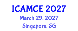 International Conference on Applied Mathematics and Computational Engineering (ICAMCE) March 29, 2027 - Singapore, Singapore
