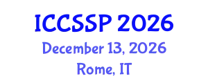 International Conference on Circuits, Systems, and Signal Processing (ICCSSP) December 13, 2026 - Rome, Italy