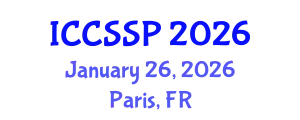 International Conference on Circuits, Systems, and Signal Processing (ICCSSP) January 26, 2026 - Paris, France