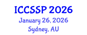 International Conference on Circuits, Systems, and Signal Processing (ICCSSP) January 26, 2026 - Sydney, Australia
