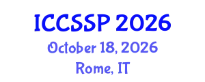 International Conference on Circuits, Systems, and Signal Processing (ICCSSP) October 18, 2026 - Rome, Italy