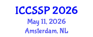 International Conference on Circuits, Systems, and Signal Processing (ICCSSP) May 11, 2026 - Amsterdam, Netherlands