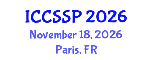 International Conference on Circuits, Systems, and Signal Processing (ICCSSP) November 18, 2026 - Paris, France
