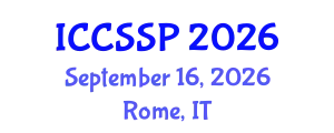International Conference on Circuits, Systems, and Signal Processing (ICCSSP) September 16, 2026 - Rome, Italy