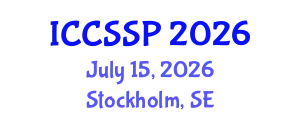 International Conference on Circuits, Systems, and Signal Processing (ICCSSP) July 15, 2026 - Stockholm, Sweden