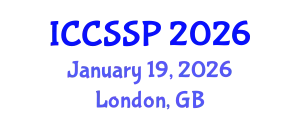 International Conference on Circuits, Systems, and Signal Processing (ICCSSP) January 19, 2026 - London, United Kingdom