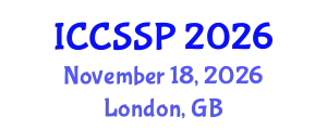 International Conference on Circuits, Systems, and Signal Processing (ICCSSP) November 18, 2026 - London, United Kingdom