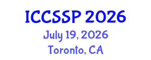 International Conference on Circuits, Systems, and Signal Processing (ICCSSP) July 19, 2026 - Toronto, Canada