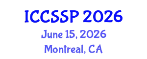 International Conference on Circuits, Systems, and Signal Processing (ICCSSP) June 15, 2026 - Montreal, Canada