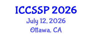 International Conference on Circuits, Systems, and Signal Processing (ICCSSP) July 12, 2026 - Ottawa, Canada