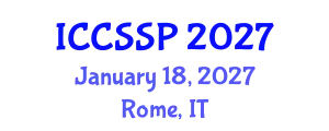 International Conference on Circuits, Systems, and Signal Processing (ICCSSP) January 18, 2027 - Rome, Italy