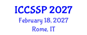 International Conference on Circuits, Systems, and Signal Processing (ICCSSP) February 18, 2027 - Rome, Italy