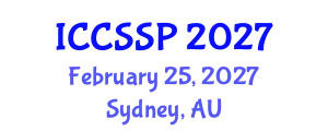 International Conference on Circuits, Systems, and Signal Processing (ICCSSP) February 25, 2027 - Sydney, Australia