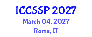 International Conference on Circuits, Systems, and Signal Processing (ICCSSP) March 04, 2027 - Rome, Italy