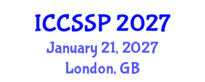 International Conference on Circuits, Systems, and Signal Processing (ICCSSP) January 21, 2027 - London, United Kingdom