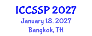 International Conference on Circuits, Systems, and Signal Processing (ICCSSP) January 18, 2027 - Bangkok, Thailand