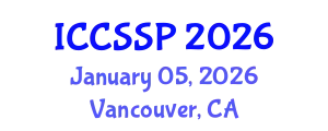 International Conference on Circuits, Systems, and Signal Processing (ICCSSP) January 05, 2026 - Vancouver, Canada