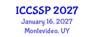 International Conference on Circuits, Systems, and Signal Processing (ICCSSP) January 16, 2027 - Montevideo, Uruguay