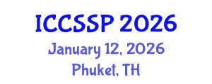 International Conference on Circuits, Systems, and Signal Processing (ICCSSP) January 12, 2026 - Phuket, Thailand