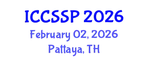 International Conference on Circuits, Systems, and Signal Processing (ICCSSP) February 02, 2026 - Pattaya, Thailand