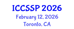International Conference on Circuits, Systems, and Signal Processing (ICCSSP) February 12, 2026 - Toronto, Canada