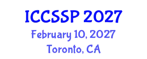 International Conference on Circuits, Systems, and Signal Processing (ICCSSP) February 10, 2027 - Toronto, Canada