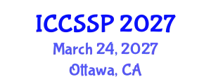 International Conference on Circuits, Systems, and Signal Processing (ICCSSP) March 24, 2027 - Ottawa, Canada