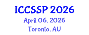 International Conference on Circuits, Systems, and Signal Processing (ICCSSP) April 06, 2026 - Toronto, Australia