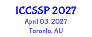 International Conference on Circuits, Systems, and Signal Processing (ICCSSP) April 03, 2027 - Toronto, Australia