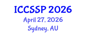 International Conference on Circuits, Systems, and Signal Processing (ICCSSP) April 27, 2026 - Sydney, Australia
