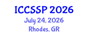 International Conference on Circuits, Systems, and Signal Processing (ICCSSP) July 24, 2026 - Rhodes, Greece