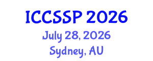 International Conference on Circuits, Systems, and Signal Processing (ICCSSP) July 28, 2026 - Sydney, Australia