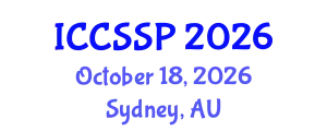 International Conference on Circuits, Systems, and Signal Processing (ICCSSP) October 18, 2026 - Sydney, Australia